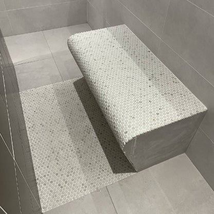 Penny Calacatta Gold Matte Non Slip 28.6 x 28.6cm Mosaic Sheet