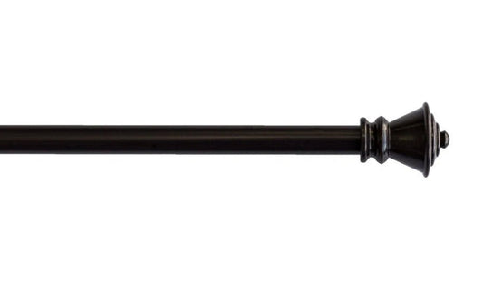 Petite Urn 7/16" Adjustable Curtain Rod - Bronze - Two Sizes Available - Wichita Home Outlet