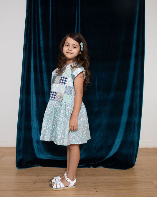 Pretty Wild Kids Maggie Patch Dress Fruit Silhouette