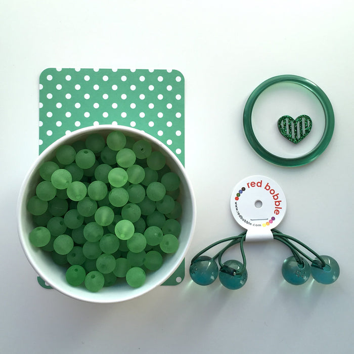 Red Bobble 2 Pack - Green Bobble