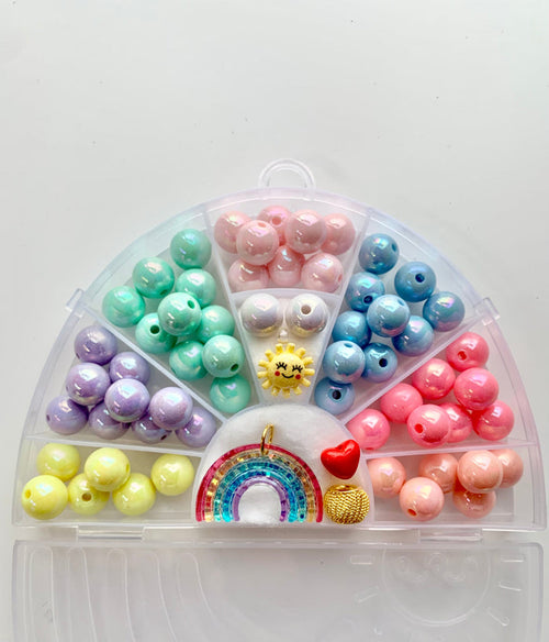 Red Bobble Sunshine Rainbow BIY