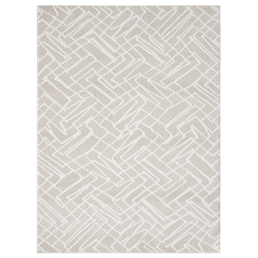 Rubix 892 Area Rug - 8' x 10' - Latte - Wichita Home Outlet