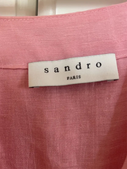 Sandro Sandro Buttoned Mini Flared-klänning NWOT