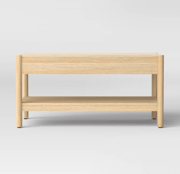 Scandi Coffee Tables Table With Drawers Natural - Wichita Home Outlet