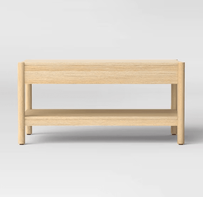 Scandi Coffee Tables Table With Drawers Natural - Wichita Home Outlet