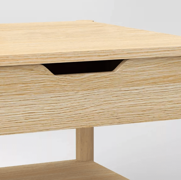 Scandi Coffee Tables Table With Drawers Natural - Wichita Home Outlet