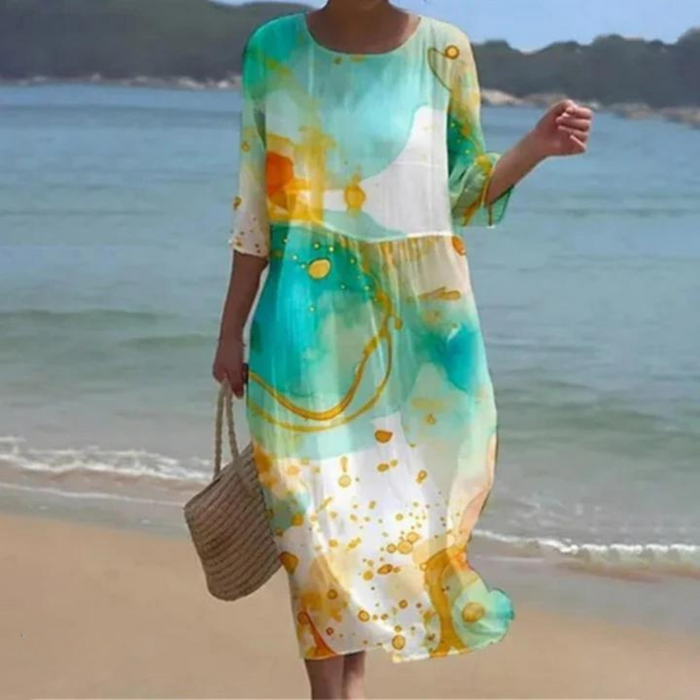 Sheila - Summer Printed Dress