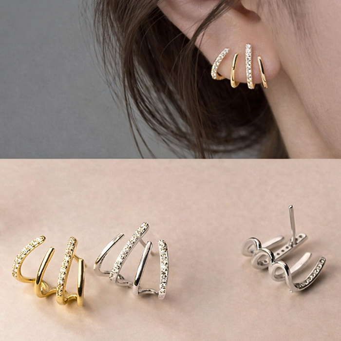 Shirley - Spiral Ear Cuff Earrings