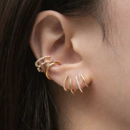 Shirley - Spiral Ear Cuff Earrings