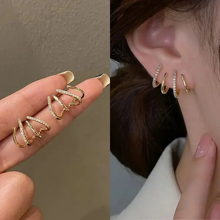 Shirley - Spiral Ear Cuff Earrings