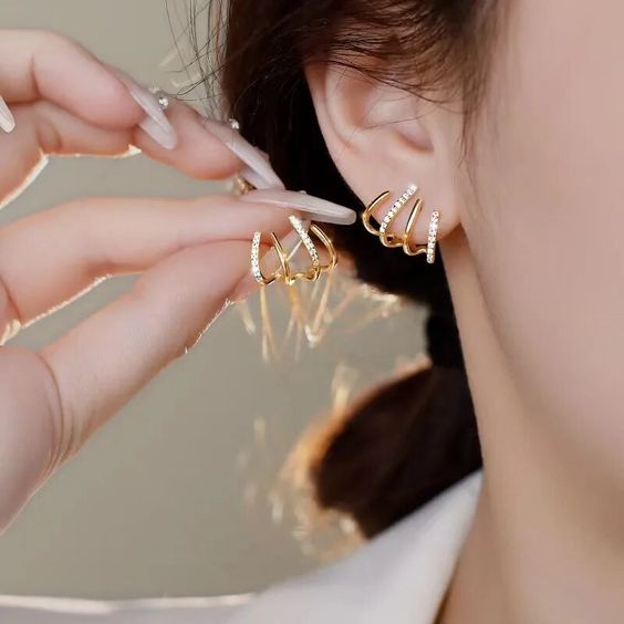 Shirley - Spiral Ear Cuff Earrings