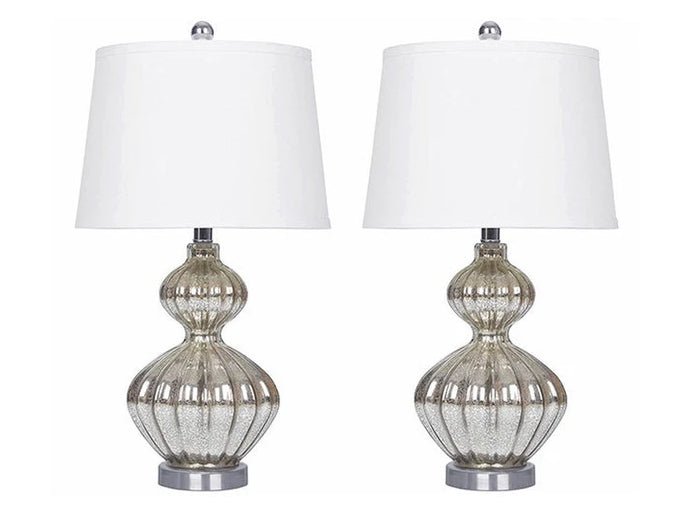 Silver Table Lamp - (Set of 2) - Wichita Home Outlet