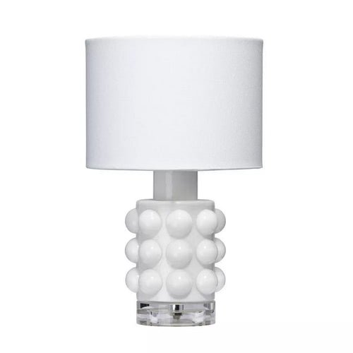 Splendor Home Fiona Bubble Glass Table Lamp - White - Wichita Home Outlet