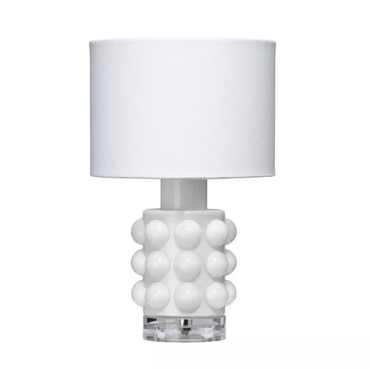 Splendor Home Fiona Bubble Glass Table Lamp - White - Wichita Home Outlet