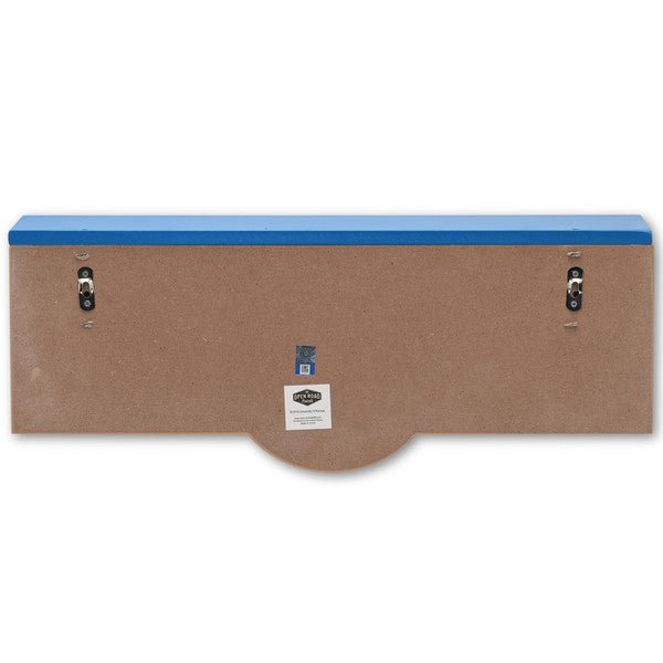 University of Kansas Property of KU Wood Wall Shelf - Wichita Home Outlet