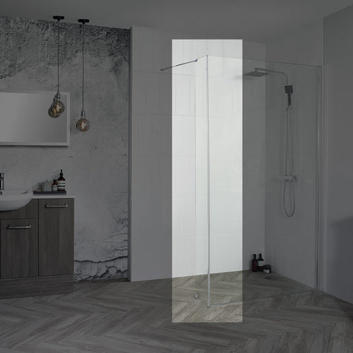 Venturi8 8mm 200mm Wetroom Fixed Flipper Panel
