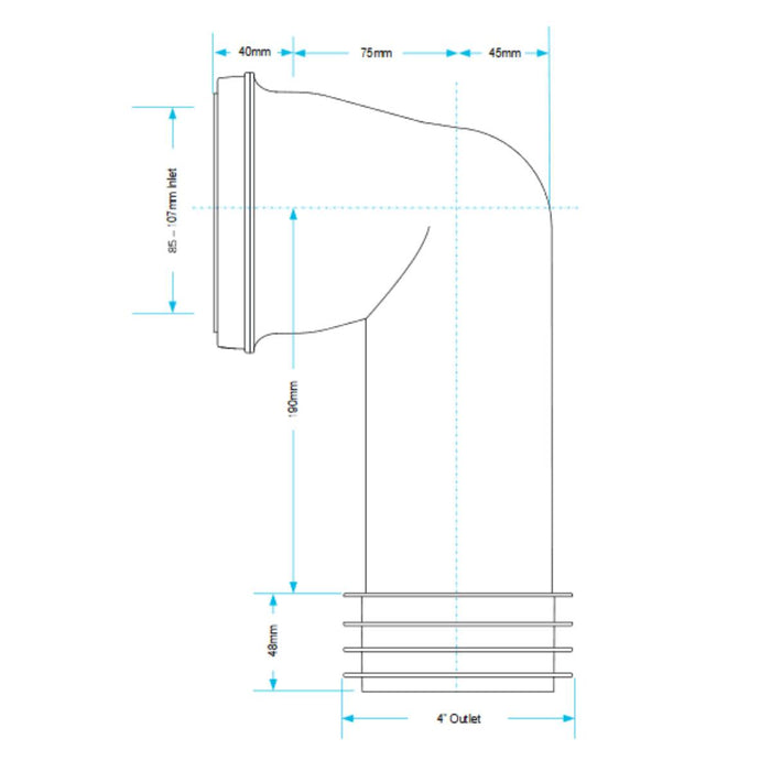 Viva 90 Degree Pan Connector
