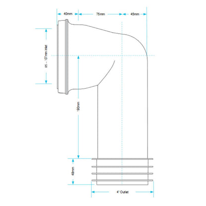 Viva 90 Degree Pan Connector