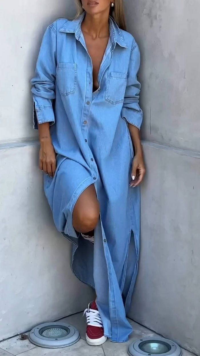 Zoe - Casual Button Down Dress